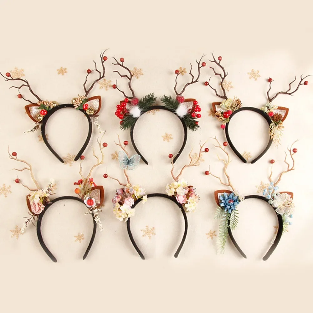 Reindeer Antlers Headband - عصابة رأس عيد الميلاد على شكل
