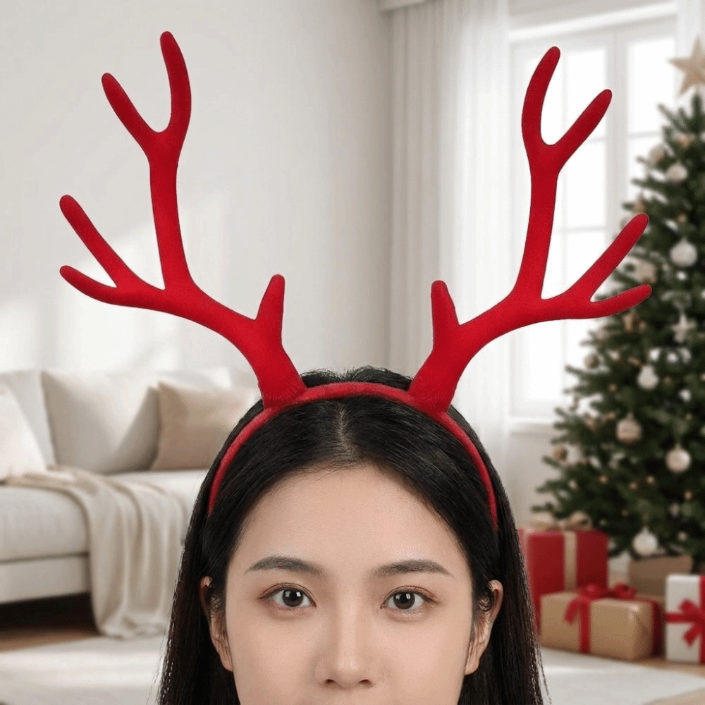عصابة رأس خفيفة الوزن مصنوعة م - مراجعة Reindeer Antlers Headband وسعره