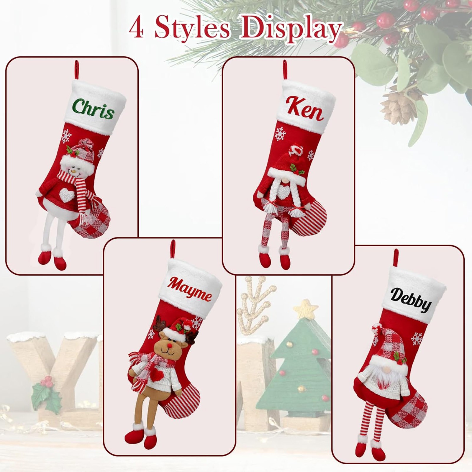 جورب زينة عيد الميلاد الكلاسيك - مراجعة Christmas Stocking Hanging وسعره