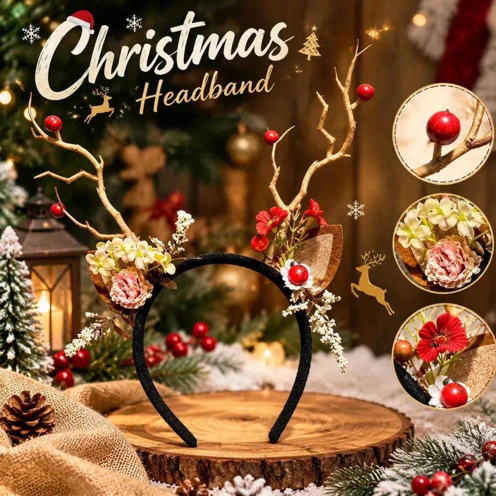 عصابة رأس عيد الميلاد على شكل  - مراجعة Reindeer Antlers Headband وسعره