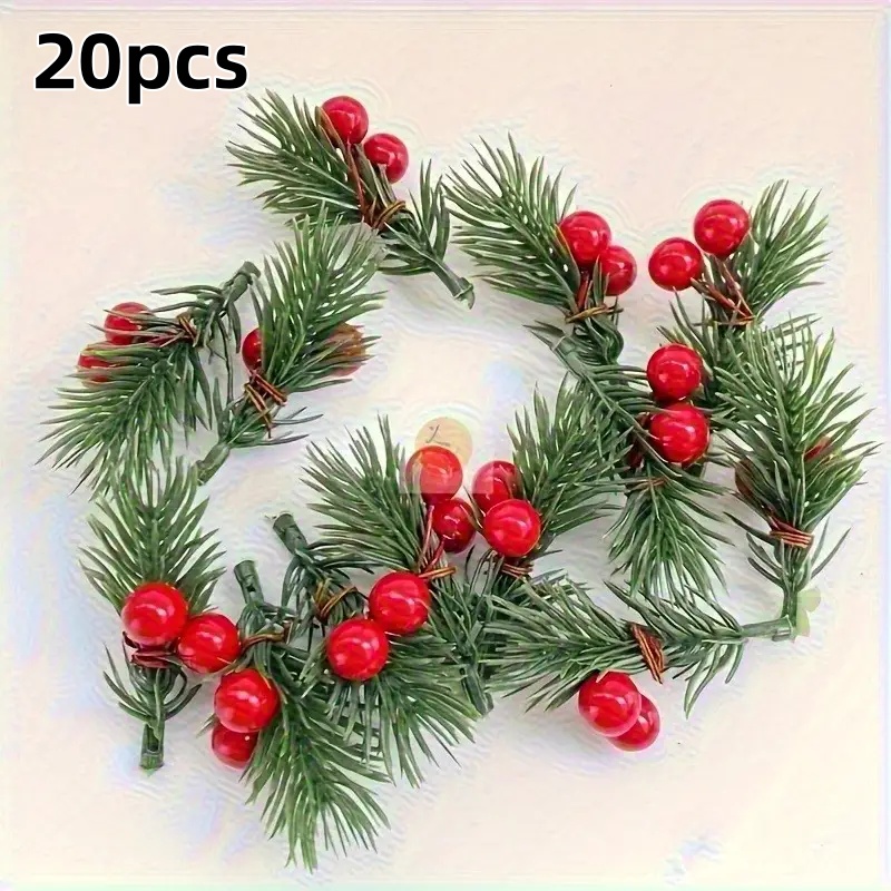 20 قطعة من أغصان الصنوبر الاصط - مراجعة Christmas Tree Artificial وسعره