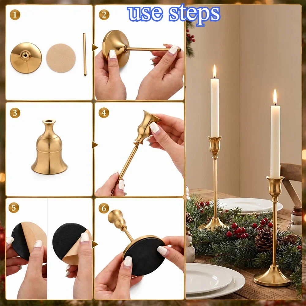 6 مجموعات من حوامل الشموع المع - مراجعة Holiday Candle Set وسعره