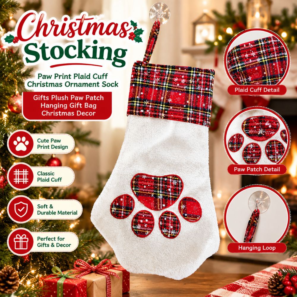هدايا عيد الميلاد: جورب عيد ال - مراجعة Christmas Stocking Hanging وسعره