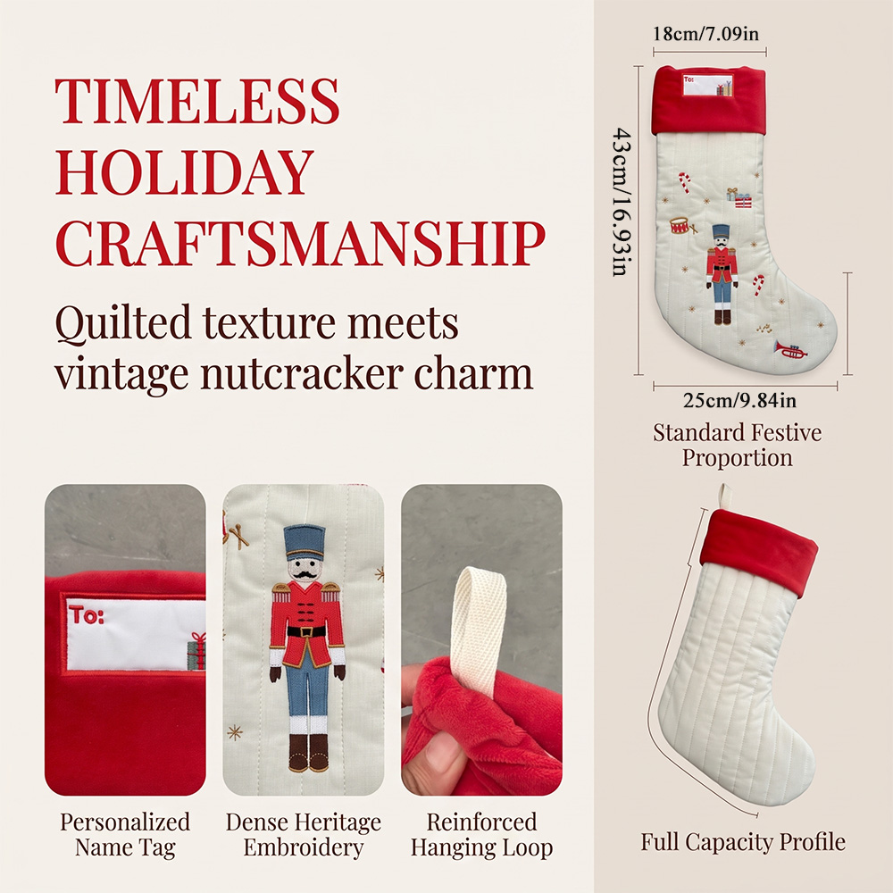 جورب عيد الميلاد المخصص بتصميم - مراجعة Christmas Stocking Hanging وسعره