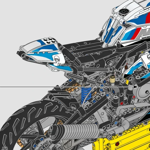 مجموعة مكعبات بناء نموذج دراجة - مراجعة Lego Set Technic وسعره